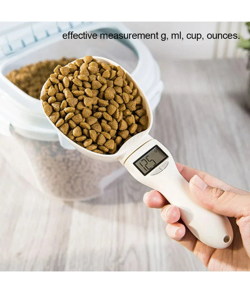 Digital Pet Food Measuring Scoop – LED Display
