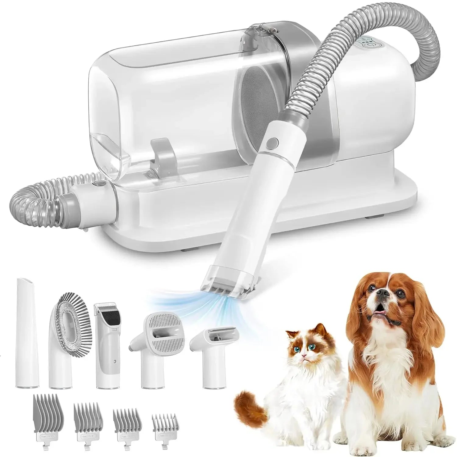 Dog Grooming Vacuum – 2.3L Pet Hair Removal Kit