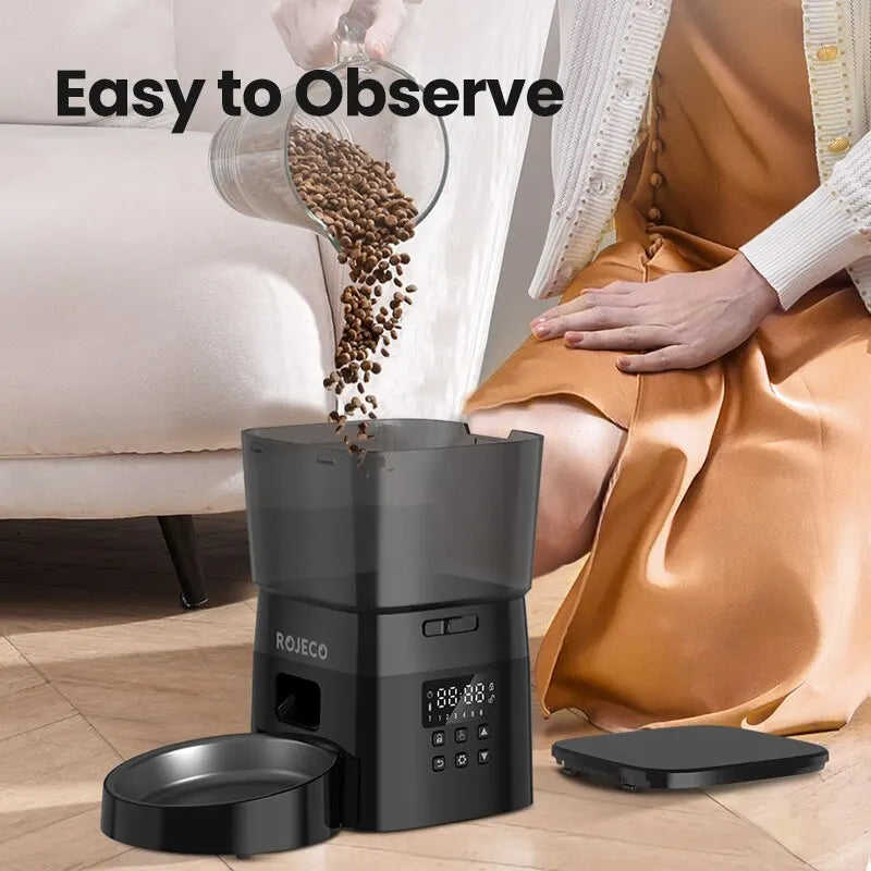Automatic Pet Feeder – Smart Button-Controlled Food Dispenser