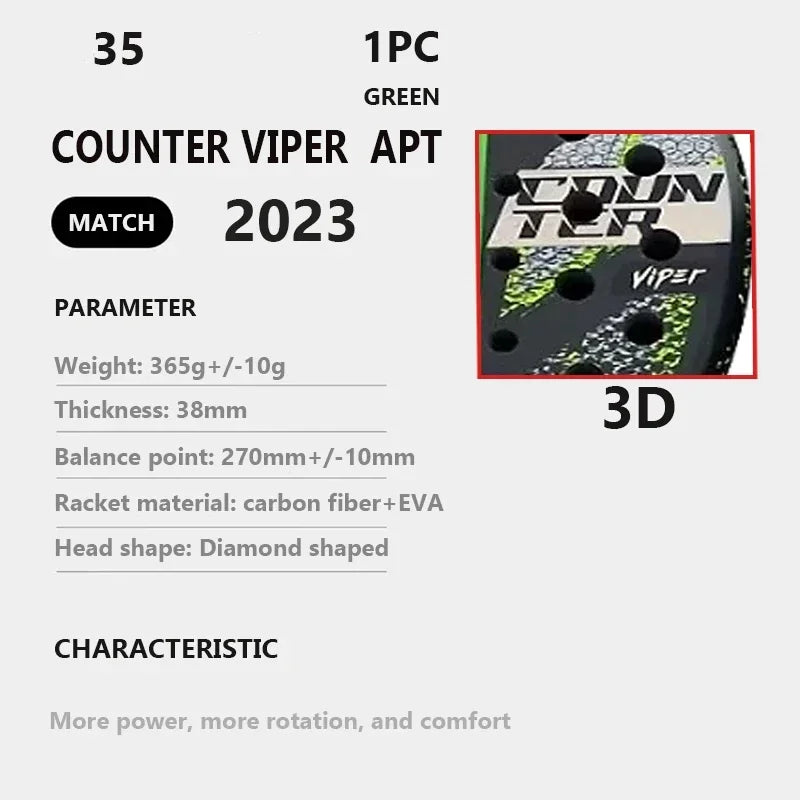 Fengdong HPS Diamond Carbon Padel Racket