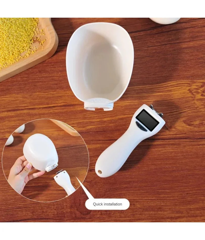 Digital Pet Food Measuring Scoop – LED Display