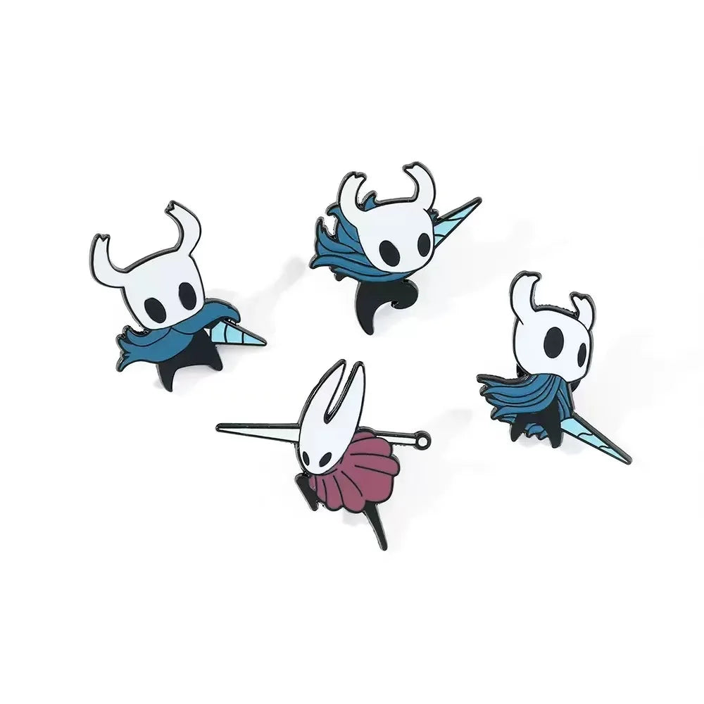 Hollow Knight Cartoon Pin Badge – Cute Brooch for Bags & Clothes
