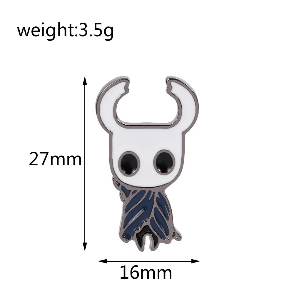 Hollow Knight Enamel Pin – Insectoid Knight Brooch