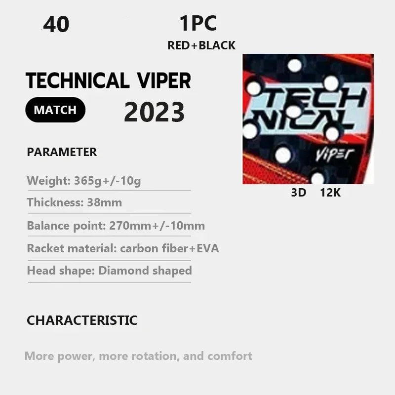 Fengdong HPS Diamond Carbon Padel Racket