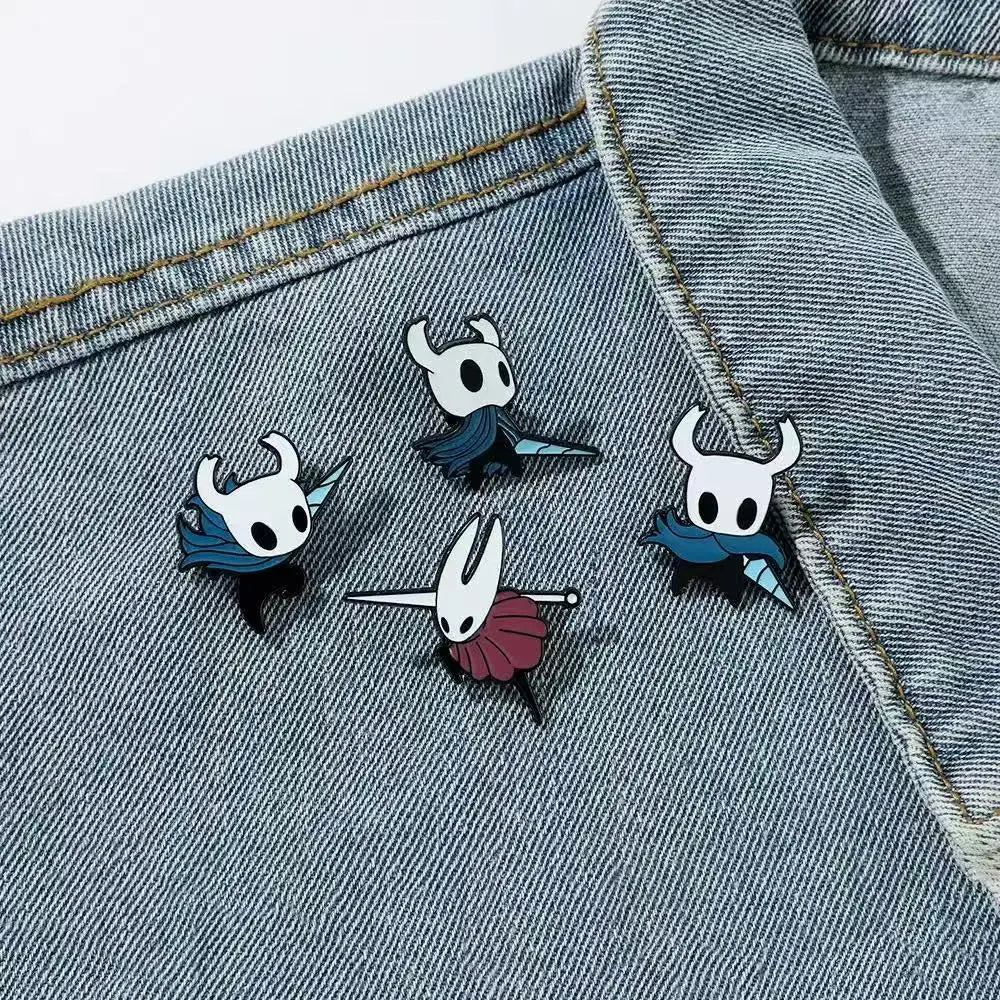 Hollow Knight Cartoon Pin Badge – Cute Brooch for Bags & Clothes