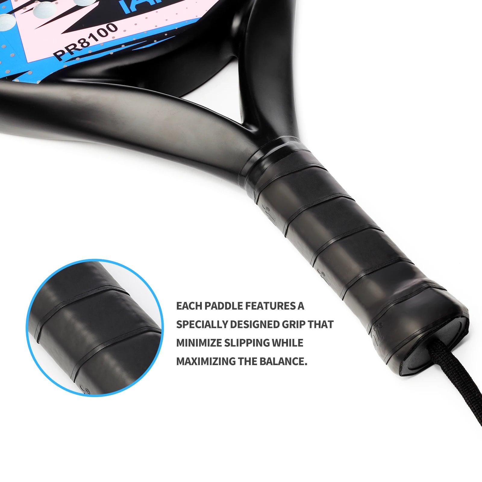 Carbon Fiber Padel Racket – EVA Memory Foam, Lightweight