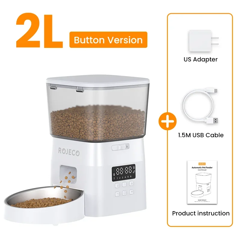 Automatic Pet Feeder – Smart Button-Controlled Food Dispenser