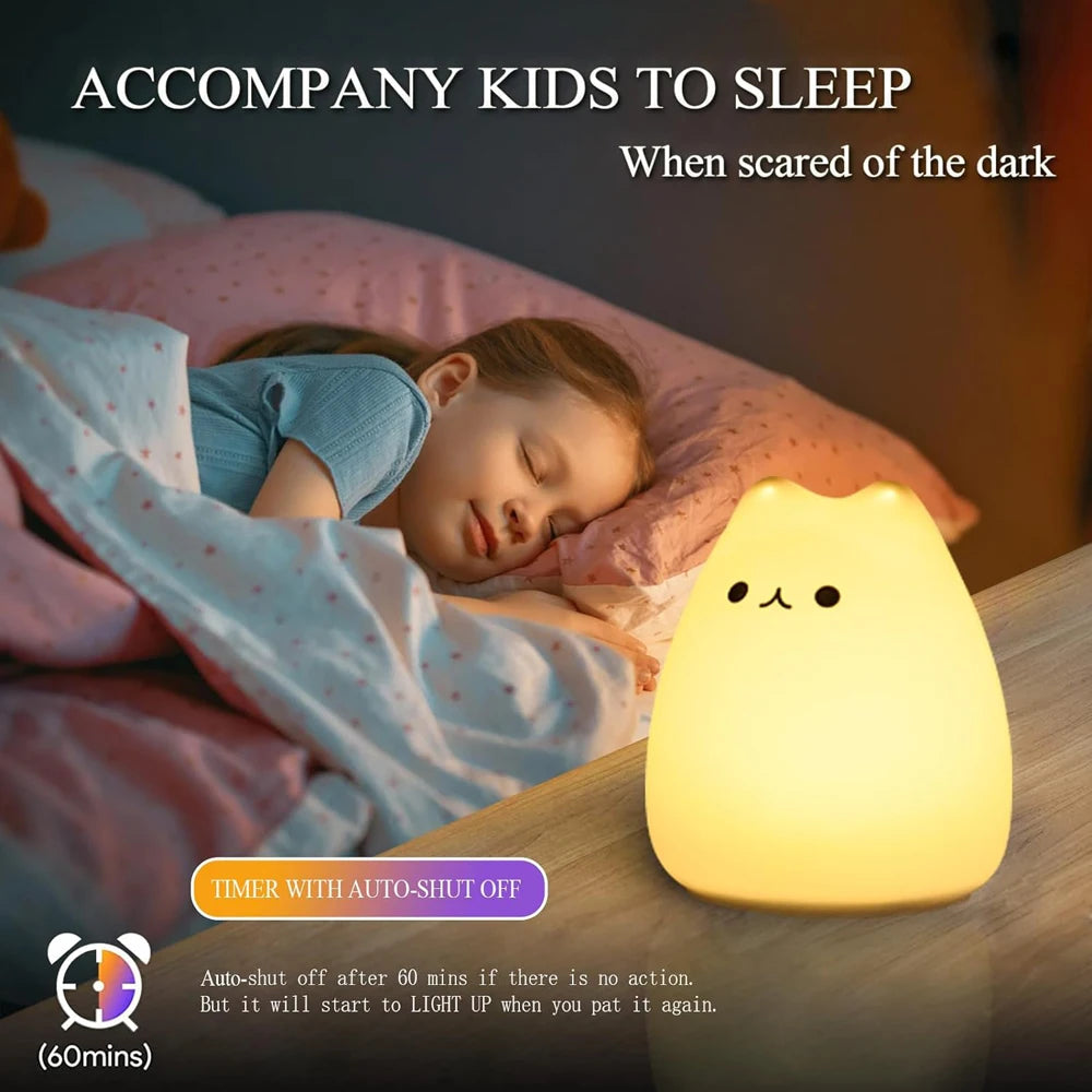 PurrGlow Cat Night Light