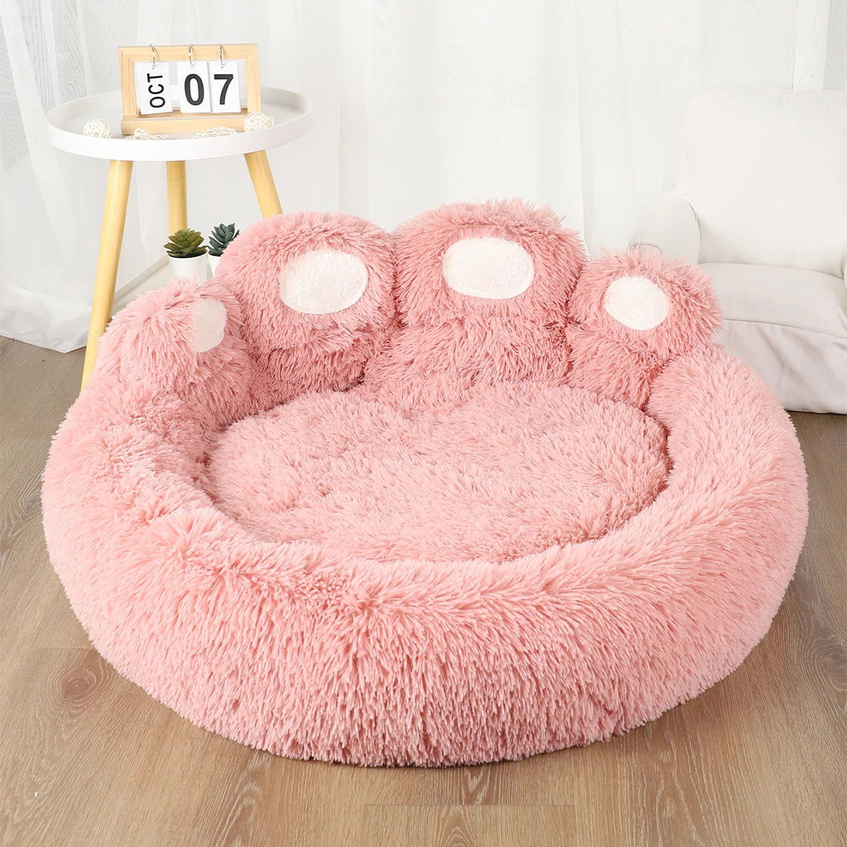 Fluffy Dog & Cat Bed – Large