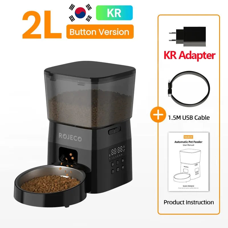 Automatic Pet Feeder – Smart Button-Controlled Food Dispenser