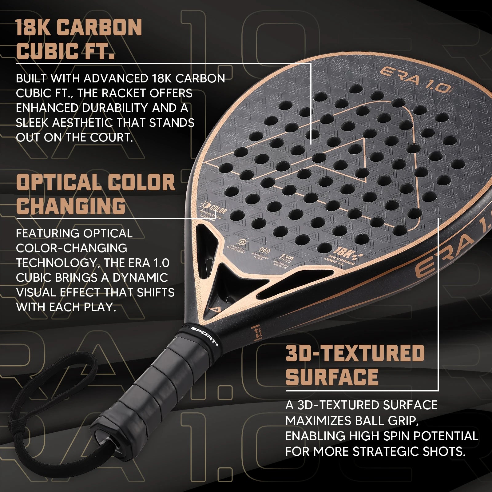 Era Cubic 18K Padel Racket