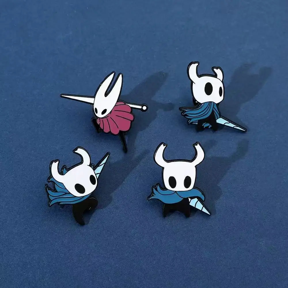 Hollow Knight Cartoon Pin Badge – Cute Brooch for Bags & Clothes