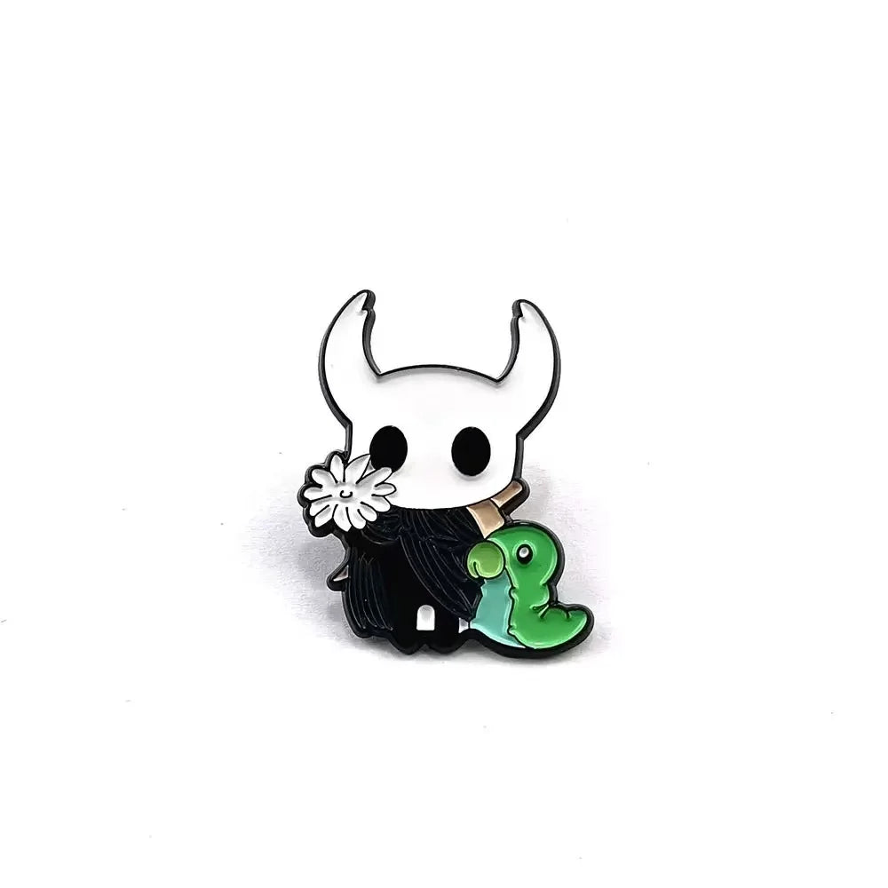 Hollow Knight Cartoon Pin Badge – Cute Brooch for Bags & Clothes