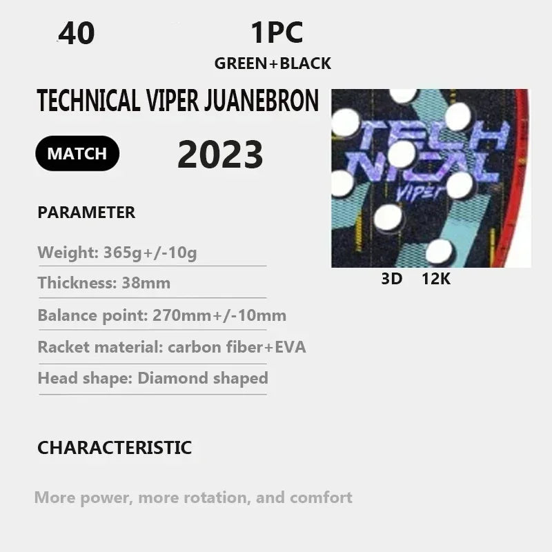 AERIS 2025 Carbon Pro Padel Racket