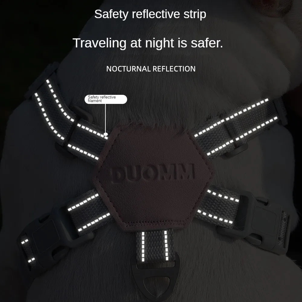 Reflective Pet Vest & Leash Set – Adjustable