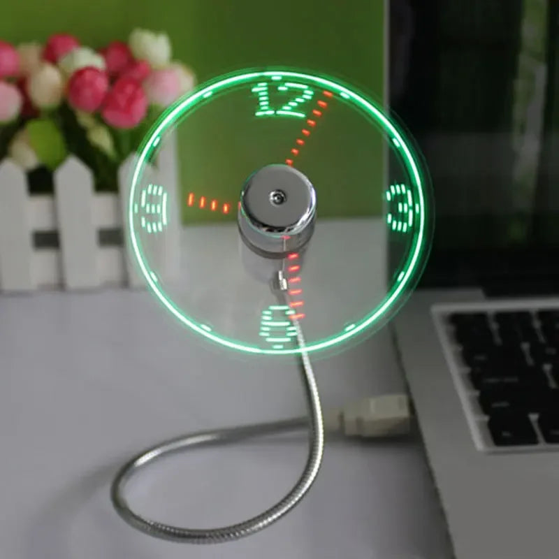 FlexiCool USB Fan Clock