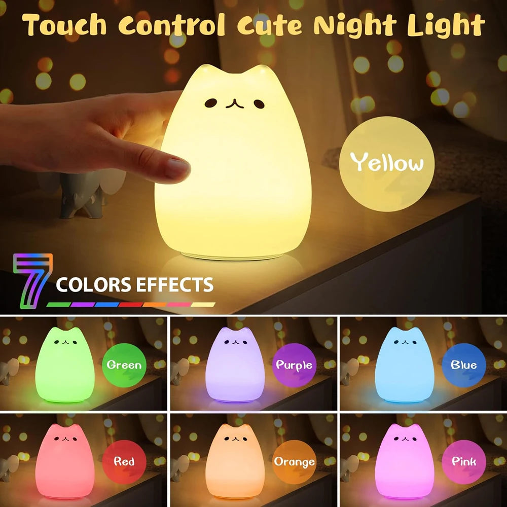 PurrGlow Cat Night Light