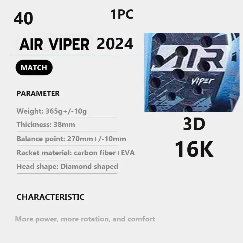 AERIS 2025 Carbon Pro Padel Racket
