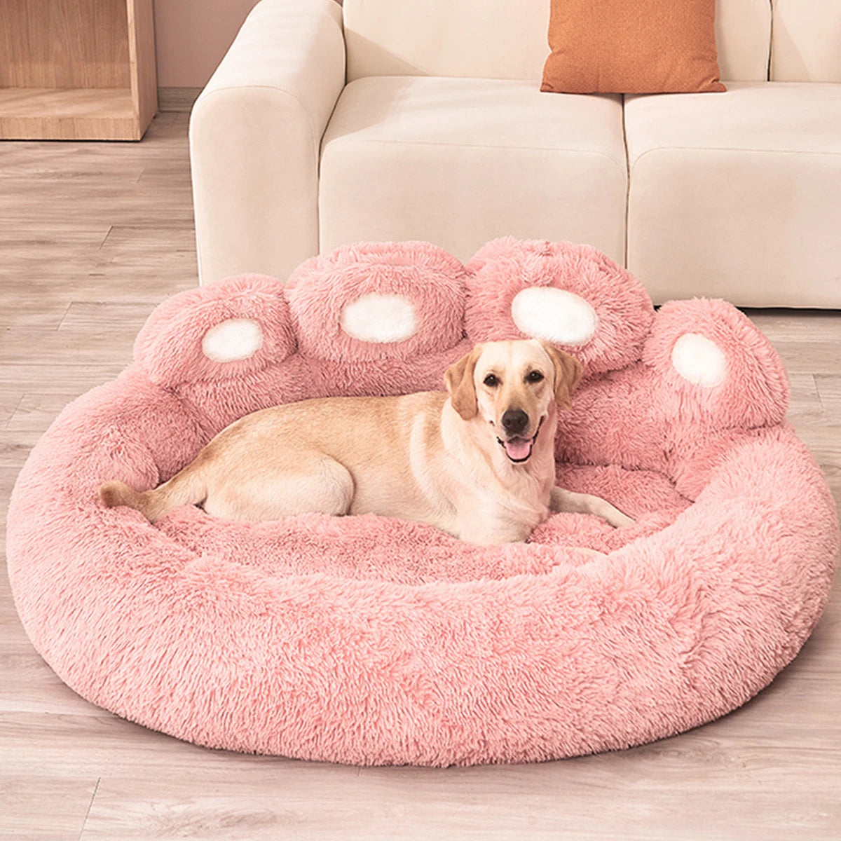 Fluffy Dog & Cat Bed – Large