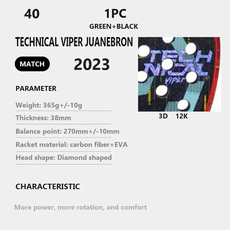 Fengdong HPS Diamond Carbon Padel Racket