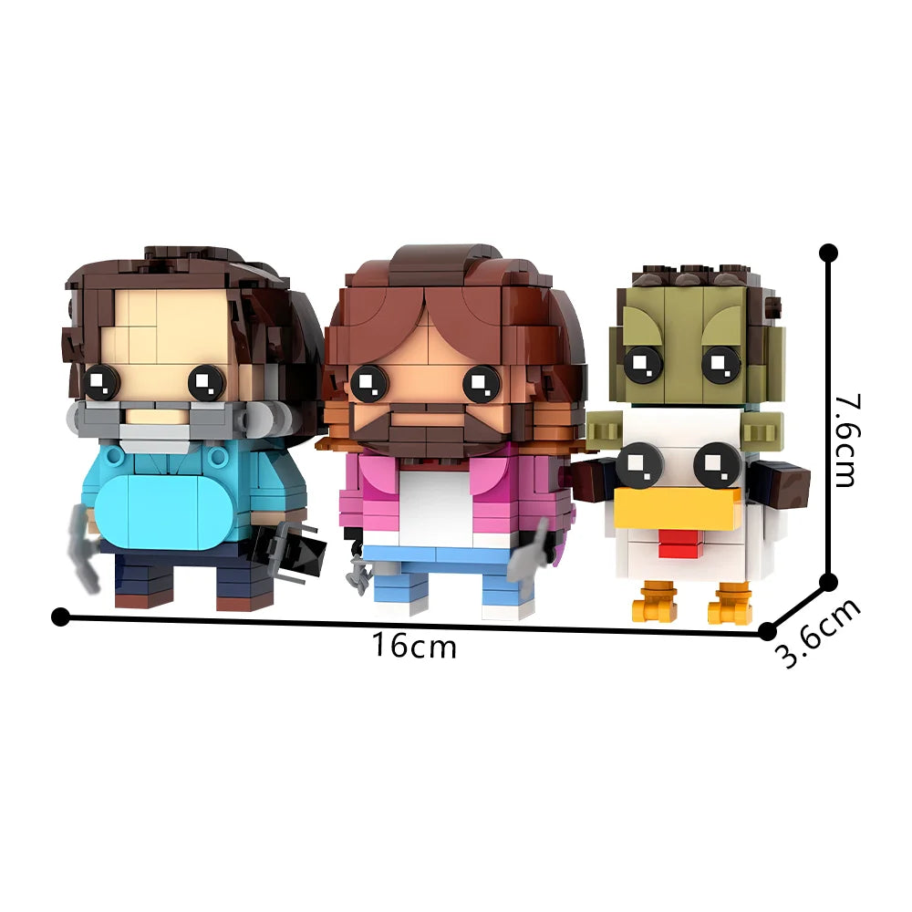 Minecraft-Inspired Building Blocks – Lava Chicken Attack Set