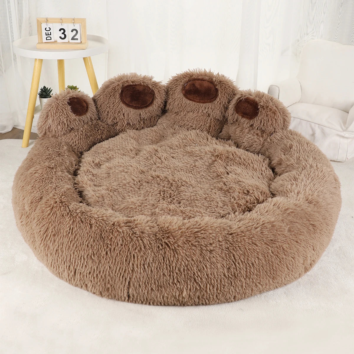 Fluffy Dog & Cat Bed – Large