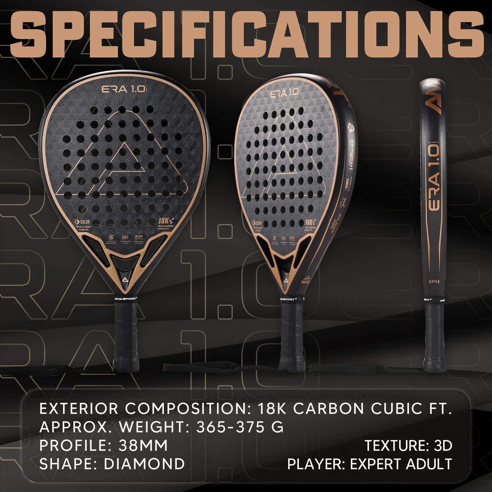 Era Cubic 18K Padel Racket